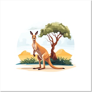 Cute Kangaroo Posters and Art